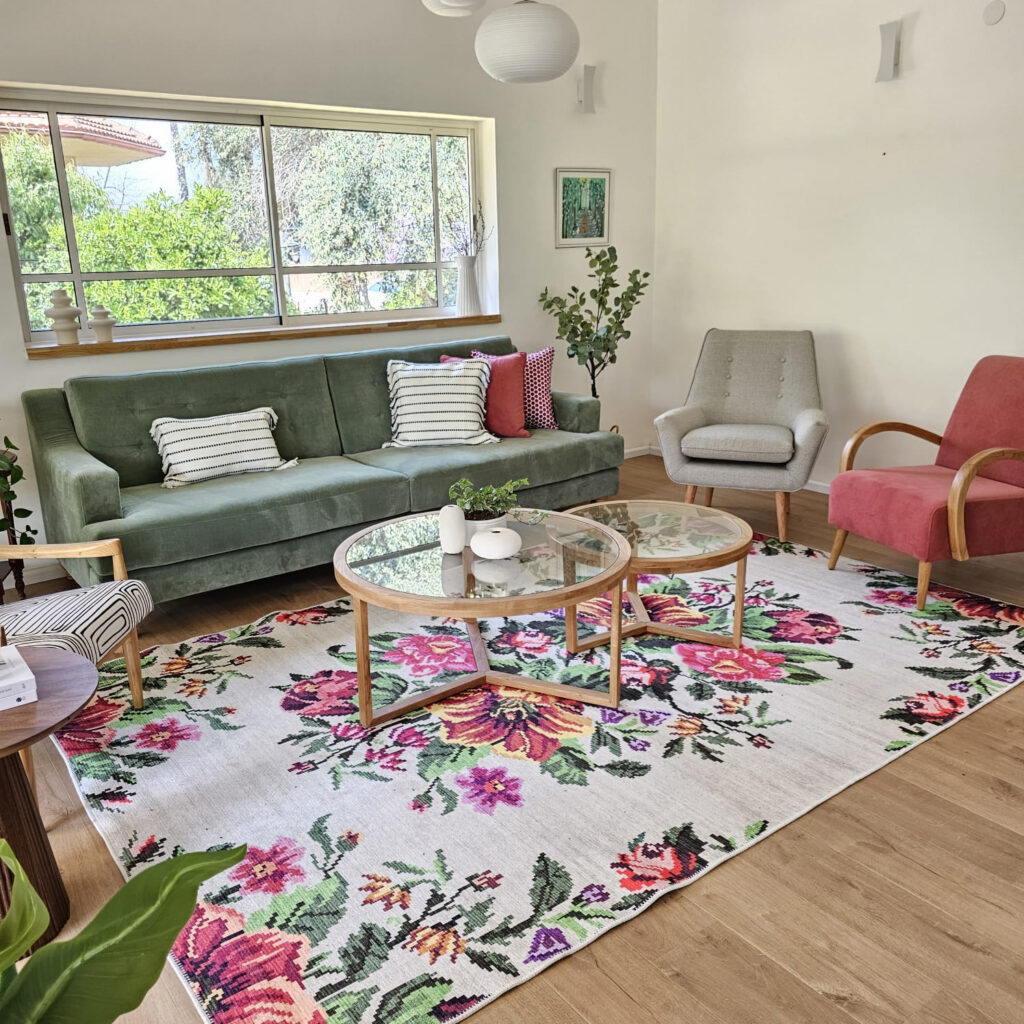 שטיח וויט פלורל